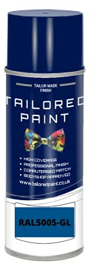 RAL 5005 Signal Blue Gloss Enamel Aerosol Paint Can Paint For Wood, Metal, Plastic, PVC, UPVC, Fascia Boards - Indoor & Outdoor