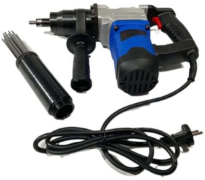 HUVIOVED Scaler Elettrico Dell'ago, Pistola Antiruggine Elettrica da 1100 W/Scaler per Aghi con Impugnatura A Pistola di Grado Industriale per La Rimozione della Vernice delle Scorie di Saldatura