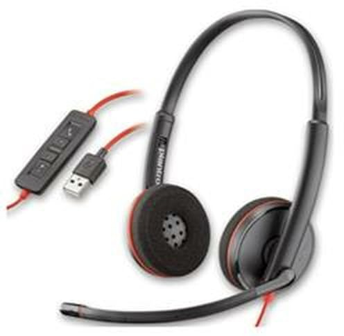 HP Cuffie C3220 Nero Rosso