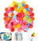 100PCS Kunststoff Knöpfe zum Basteln, Rund Knöpfe, Knöpfe zum Basteln, Bunte Knöpfes, Kinder Knöpfes, Gemischte Farben für Nähen, Basteln, Dekoration, DIY (15mm)