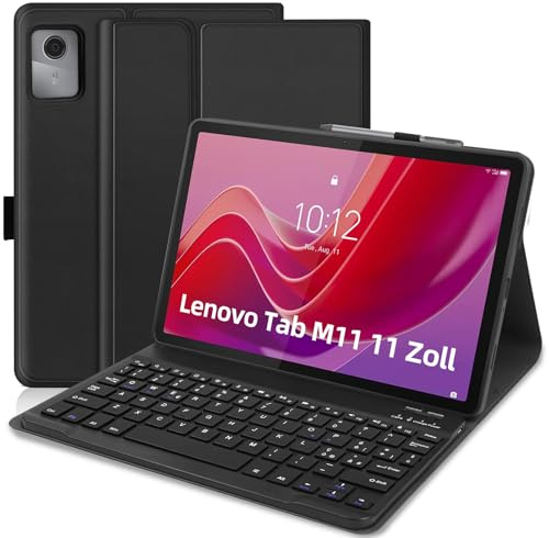 TENGWUDZ Tastiera Custodia per Lenovo Tab M11 2024 11'' (TB330XU/TB330FU), Italiano QWERTY Rimovibile Bluetooth Tastiera Custodia Tablet per Lenovo M11 Protettiva con Supporto Pen