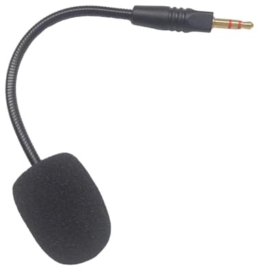 HVRFJXI Microfono a braccio staccabile flessibile per cuffie da gioco per la comunicazione cancellazione del rumore facile installazione con cancellazione del rumore braccio microfono asta