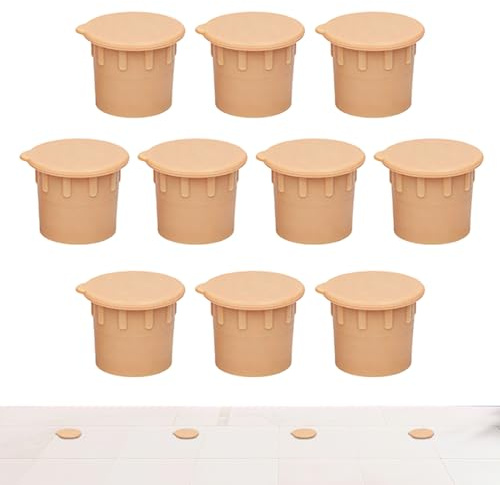 Genérico Tapones para Agujeros de Vallas de Piscina,10 Piezas de Tapones para Cubierta de Suelo | Kit Obturador para Agujeros de Valla | para jardín, Exterior, residencial, Comercial y Patio Trasero