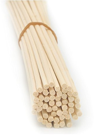 100 Pieces Natural Rattan Reed Diffuser Replacement Sticks (9.5 x 3mm)