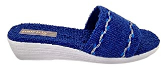 Patrizia Azzi Sandalo Donna Ciabatta Mare Piscina Spa in Spugna 100% 174 Blu (38 EU)