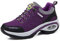 Femmes Minceur Chaussures Marche Baskets Aptitude Wedges Plateforme Chaussures Sneakers Violet,39 EU/Étiquette 40