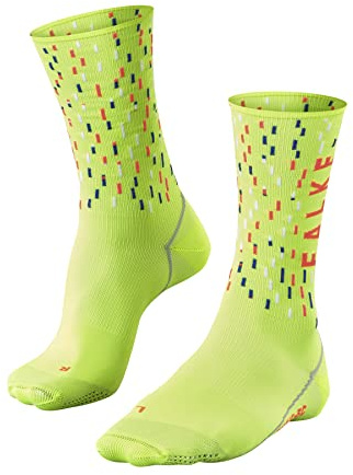 FALKE Unisex Fahrradsocken BC Impulse Peloton U So Funktionsmaterial antiblasen 1 Paar, Gelb Lightning 1690, 42-43