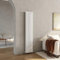 Heilmetz Vertical Radiator White, 1800 x 354mm Tall Column Radiators Double Designer Oval Panel Radiator Modern Heater Central Heating Radiator