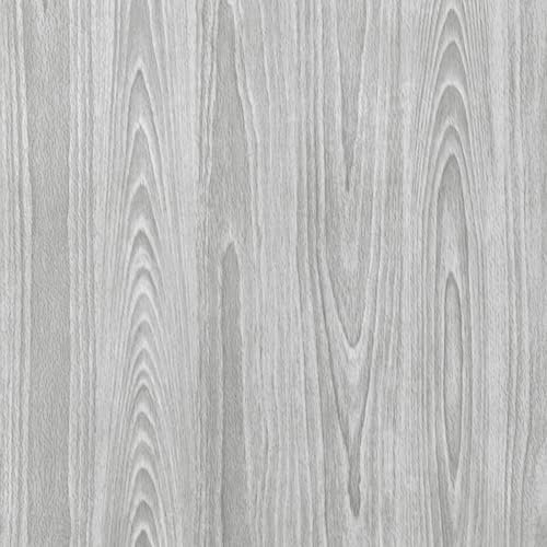 Abyssaly Wood Effect Sticky Back Plastic Roll, Grey Vinyl Wrap Self Adhesive Wallpaper, Waterproof Vintage Removable Wallpaper for Furniture, Walls, Kitchen 60cmX300cm