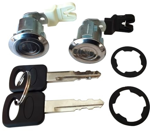 Onthris Door Lock Cylinder with Key for 1997-2006 Ford Explorer Ranger E150 E250 E350 F150 F250 F350 Ford Explorer Sport Trac，Replace# XL2Z7821990AC, F87Z7821990BA