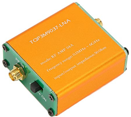 0.1MHz‑6GHz Full Band Amplifier Preamplifier, Professional 20dB Low Noise High Gain LNA RF Power Preamplifier Module for RF Software Defined Radio (Ship with 2500mAh Li Ion