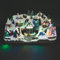 Villaggio natalizio con musica e 52 led, a batterie e corrente, 54x30x30 cm, Santa's House