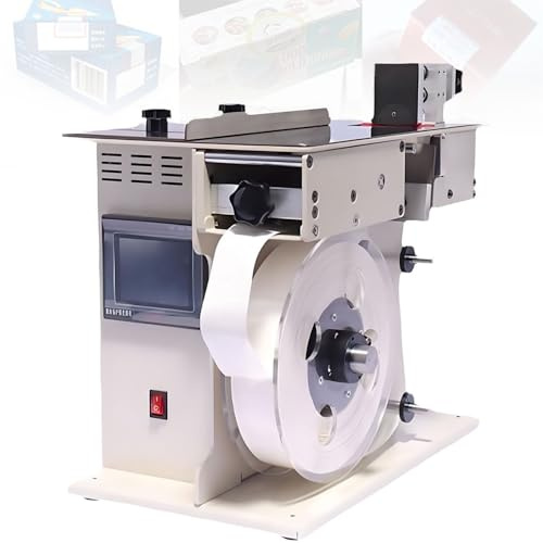 Máquina etiquetadora automática de ángulo recto para etiquetas de sellado transparentes redondas, sistemas de etiquetado para aplicaciones a prueba de manipulaciones, sellado de cajas de color