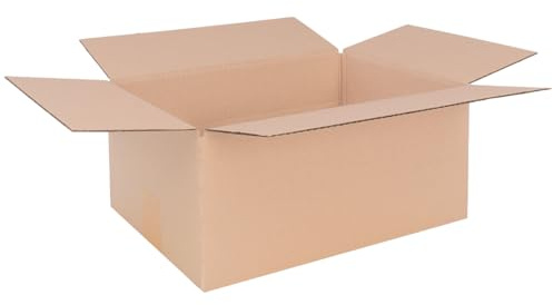 verpacking cajas plegables de cartón 330 x 240 x 160 mm KK 60 marrón [Tamaño y cantidad seleccionables] de pared simple cajas medianas 25 unidades