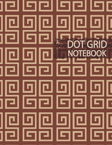 Dot Grid Notebook: Dotted Paper 8.5 X 11 Dot Grid Graphing Pad Journal For Drawing & Note Taking (Dot Graph Paper Notebook) (GEOMETRIC CHINESE PATTERN DESIGN)