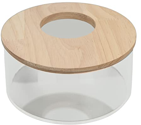 Biitfuu Sand-Badebox für Kleintiere, Runde Shap Pet Sand Box Transparentes Acryl Sandbad für Hamster Mäuse Lemming Rennmäuse oder Andere Kleine Haustiere