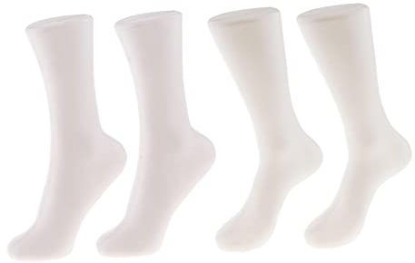 perfk 4 Stücke Weiblich Männlich Fuss Dekofuß Dekobein Schaufenster Puppen Füße Mannequin Schaufensterpuppe Schaufensterfigur Bein - 2 x Weiblich & 2 x Männlich