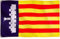 Runesol Drapeau de Majorque, 91x152cm, 3ft x 5ft, 4 Anneaux, Œillet dans chaque coin, Drapeaux régionaux espagnols, Drapeau Majorquin, Mallorca, Drapeaux Premium, Intérieur, Extérieur, Bannière