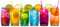 Neo 6X Multicolour 390ml Highball Glasses Tall Hi Ball Glass Water Gin Juice Cocktail Drinking Glassware Tumblers Set