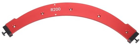 Modèles de Routeur de Gabarit de Rayon, Outil Auxiliaire de Coupe D'arc R200 de Routage D'angle de Travail du Bois en Alliage D'aluminium, Modèles de Mèches de Routeur de Coins