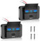 Intckwan Prise USB 12V, 72W, Chargeur 3 Port avec Charge Rapide Simultanée (2xQC3.0 + PD), Interrupteur Marche/Arrêt, Prise USB Encastrable pour Voiture 12-24V, Camion, Bateau, Camping-Car (2 Pièces)
