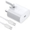 Galaxy A15 / A15 5G Charger [25W] Super Fast Charger Plug For Samsung Galaxy A15 5G USB Type C Fast Charging Cable [1M] High Speed Adapter UK 3 Pin Mains wall Phone Plug (WHITE)
