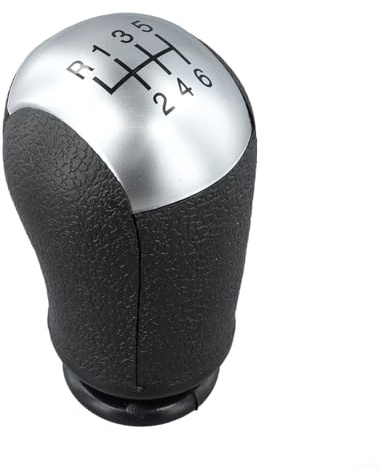 SiSinkal Pomo de palanca de cambios de 5/6 velocidades para Ford Focus 2005-2009, repuesto de perilla de palanca de cambios de coche, material ABS negro, material de poliuretano, mango de transmisión