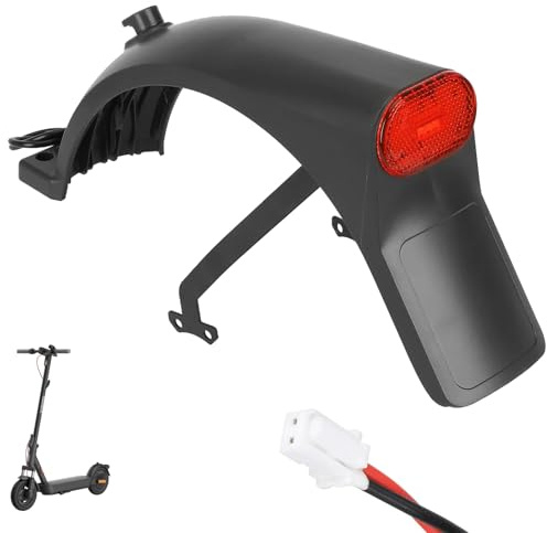 VOLOHAS Parafango posteriore con fanale posteriore per scooter elettrico Xiaomi 5/5 Pro/5 Max, parafango posteriore con targa vuota, fanali posteriori e supporto parafango (per Xiaomi 5 Max)