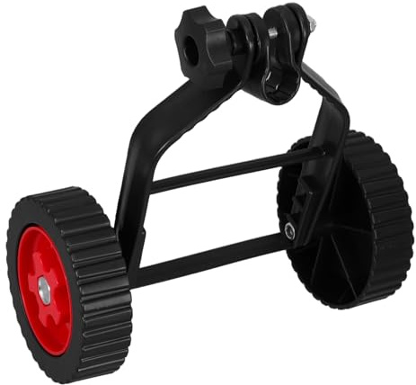 TOYANDONA Roue Auxiliaire Métallique de Rechange pour Tondeuse à Gazon, Roue de Support Robuste Pneus Crantés, Accessoire de Remplacement Compatible pour Entretien de Pelouse et Jardinage