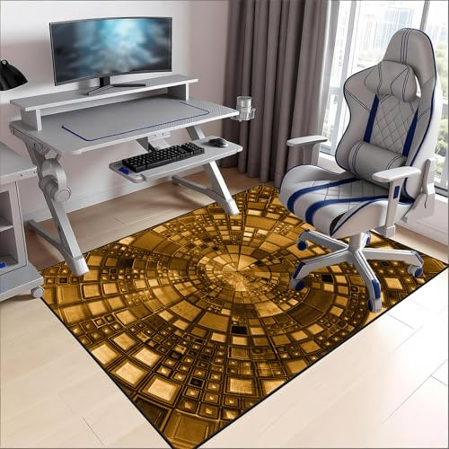 Alfombra Suelo Gaming Tapete para Silla de Oficina 70 x 90 cm Alfombras Gaming Oficina Suelo Alfombra para Silla de Escritorio Protector Suelo con Ruedas Alfombrilla para Silla para Suelos Duros