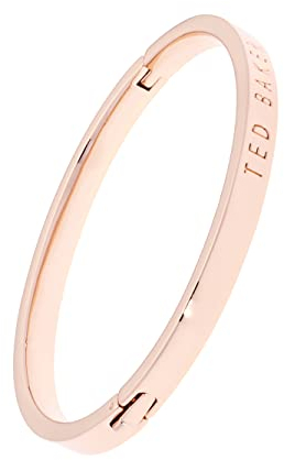 Ted Baker Clemina Hinge Metallic Bangle Bracelet For Women - Medium (Rose Gold)