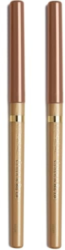 L'Oreal Paris Colour Riche Lip Liner Pencil, Creamy Lip Liner with Omega 3 and Vitamin E, 782 Toffee To Be (Warm Deep Brown), Pack of 2