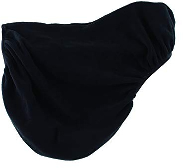 Rhinegold Funda de Forro Polar para sillín, Color Negro