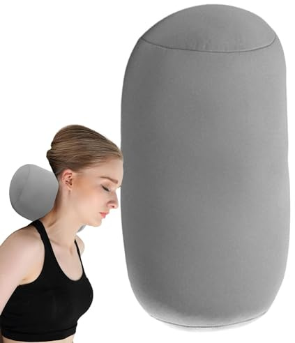 Fenytay Bolster Cushion, Microbead Roll Pillow, Neck Foam Roll Pillow, Bolster With Pillow Or Cushion, Travel Neck Support Round Pillow - Cushtie Microbead Support Back Cushion For Bedrooms