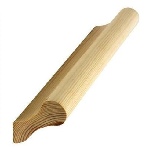 Pine Handrail Pigs Ear 3.6m Wall Mounted Handrail UK Manufactured