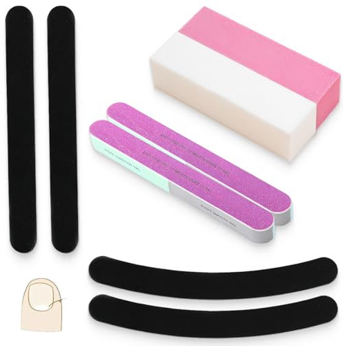 KOLZEMV Bloque Pulidor de uñas, 8 unids Buffer de Uñas Cuadrado Esponja Lima de Uñas para Salones de Manicura, limas de uñas profesionales, lima uñas, lima de uñas, Diy Nail Art en Casa