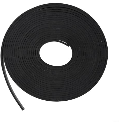 Protezione antischegge per guida da 5 m, 5000 mm, 500 cm, striscia di protezione compatibile con 194418-6 in gomma nera per copertura del bordo per pulire, schegge - tagli