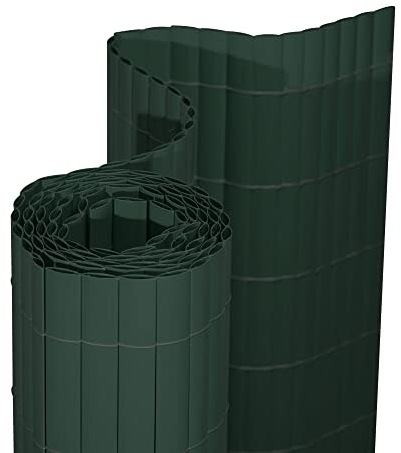 jarolift PVC Sichtschutzmatte Premium Sichtschutz Garten Balkon Terrasse Sichtschutzzaun Balkonverkleidung Zaunblende, 80 x 300 cm Grün