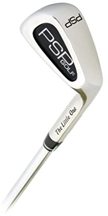 PSP Golf The Little One 7 Iron Right Hand Swing Trainer for Adults: Golf Training Aid for Finding The Sweet Spot (Stiff Flex) Black