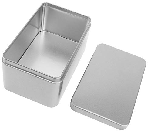 Operitacx Dekorative Schreibtischbox Aus Weißblech Rechteckige Aufbewahrungsbox Für Teeblätter Und Süßigkeiten Robuste Metallbox Für Haushaltsgegenstände
