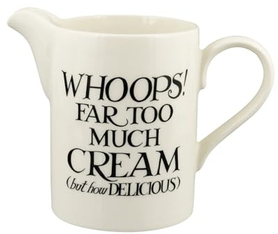 Emma Bridgewater Black Toast Cream Medium Straight Jug 1BLT020082