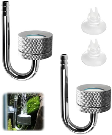 SIGANDG Diffuseur de Dioxyde de Carbone Diffuseur CO2 Aquarium Adapté aux Aquariums Livré avec la Ventouse
