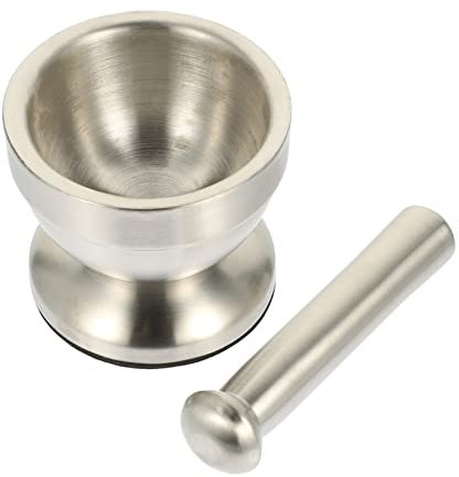 Cabilock 1 Juego Triturador De Ajo Prensa De Ajo Picadora De Ajo Babosa Molinillo Para Cocina Rebanador De Ajo Guardián Del Ajo Pimienta De Ajo Cortador De Ajo Silver Acero Inoxidable