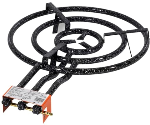 Paellero de gas 60 cm, 20600, potencia alta, perfecto para preparar paellas y platos al aire libre. Ideal para reuniones y eventos.