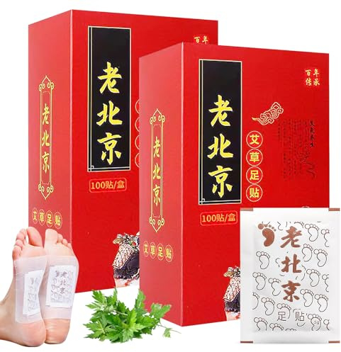 Detox 200 cerotti disintossicanti piedi con estratto naturale di erbe e artemisia, Detox cerotti per disintossicazione, antistress, sonno profondo e disintossicazione del corpo