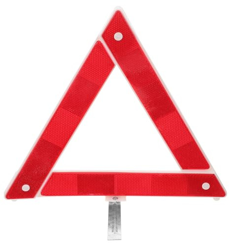 BESTOMZ 2 Pezzi Kit Triangoli di Sicurezza Riflettenti Pieghevoli in Plastica Treppiede Stabile per Stradale, di Avvertimento Alta Visibilità per Veicoli, Accessori