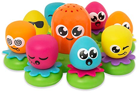Toomies Octopals Number Sorting Baby Bath Toy | Educational Water Toys For Toddlers | Suitable For 1, 2 and 3 Years Old Boys and Girls, Multicolor