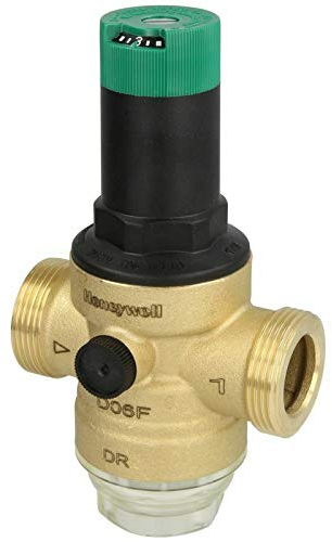 Honeywell Braukmann Druckminderer D06F mit Einstellanzeige Messing E 1 Zoll D06F-1E