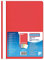 DONAU 1702001PL-04 Plastik Schnellhefter A4 Rot/ Sichthefter Kunststoff aus öko PP-Folie 120/180 µm/ mit transparentem Deckel/ für Büro und Schule/ Fassungsvermögen ca. 200 Blatt | 10er Pack