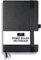 Primo Classic Ruled Notebook with Pen Loop / RICCO BELLO Hardcover, Fountain Pen Friendly, Banded, 2 Bookmarks, Expandable Pocket, Numbered Pages / 5.7 x 8.4 inches (Black)